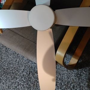 Fans, home decor and painted accent pieces.  White